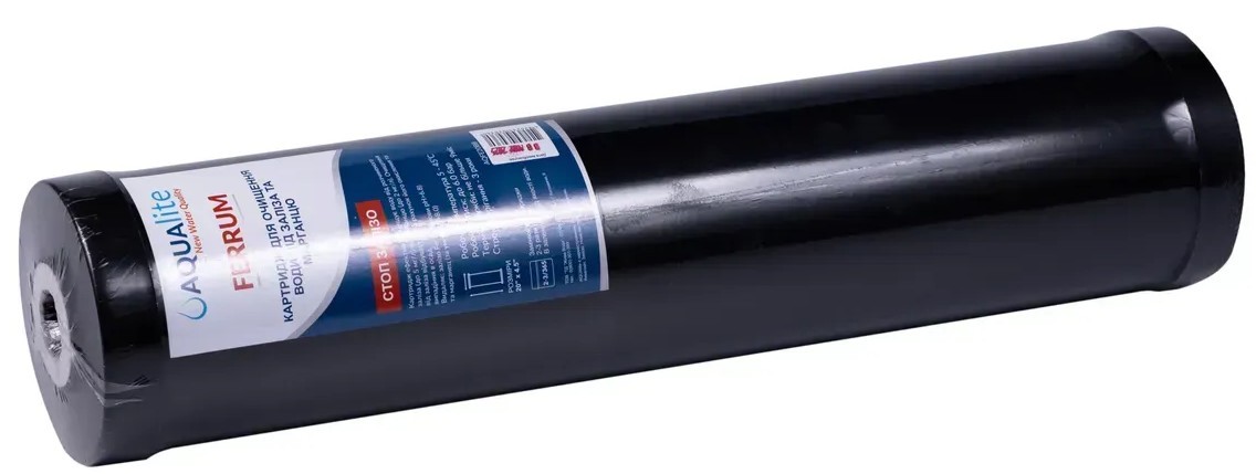 Картридж для фильтра Aqualite FERRUM20BB Ø107x506мм 45°C (AQFE20BB) цена 1637 грн - фотография 2