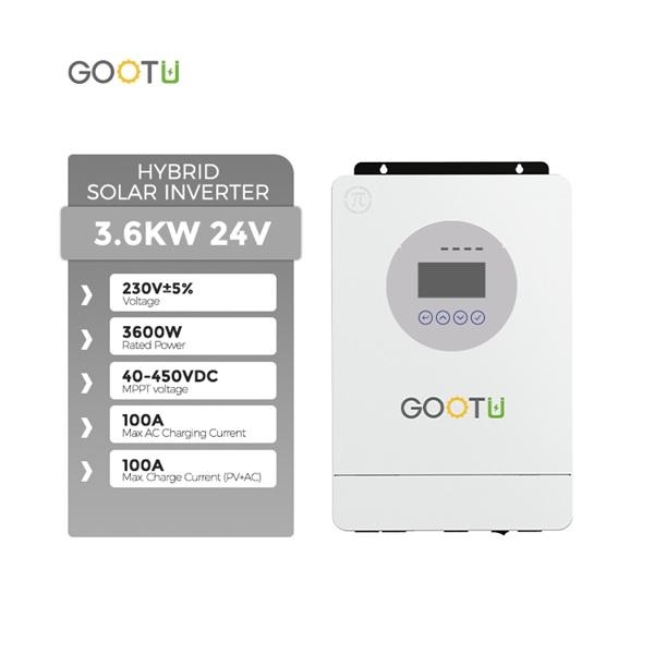 Инвертор гибридный GOOTU 24V 220V 3,6 KW солнечный с Wi-Fi цена 27950 грн - фотография 2