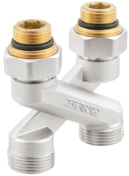 Узел нижнего подключения Raftec 1/2" x 3/4", перекрестный (HRKX 11) цена 960 грн - фотография 2