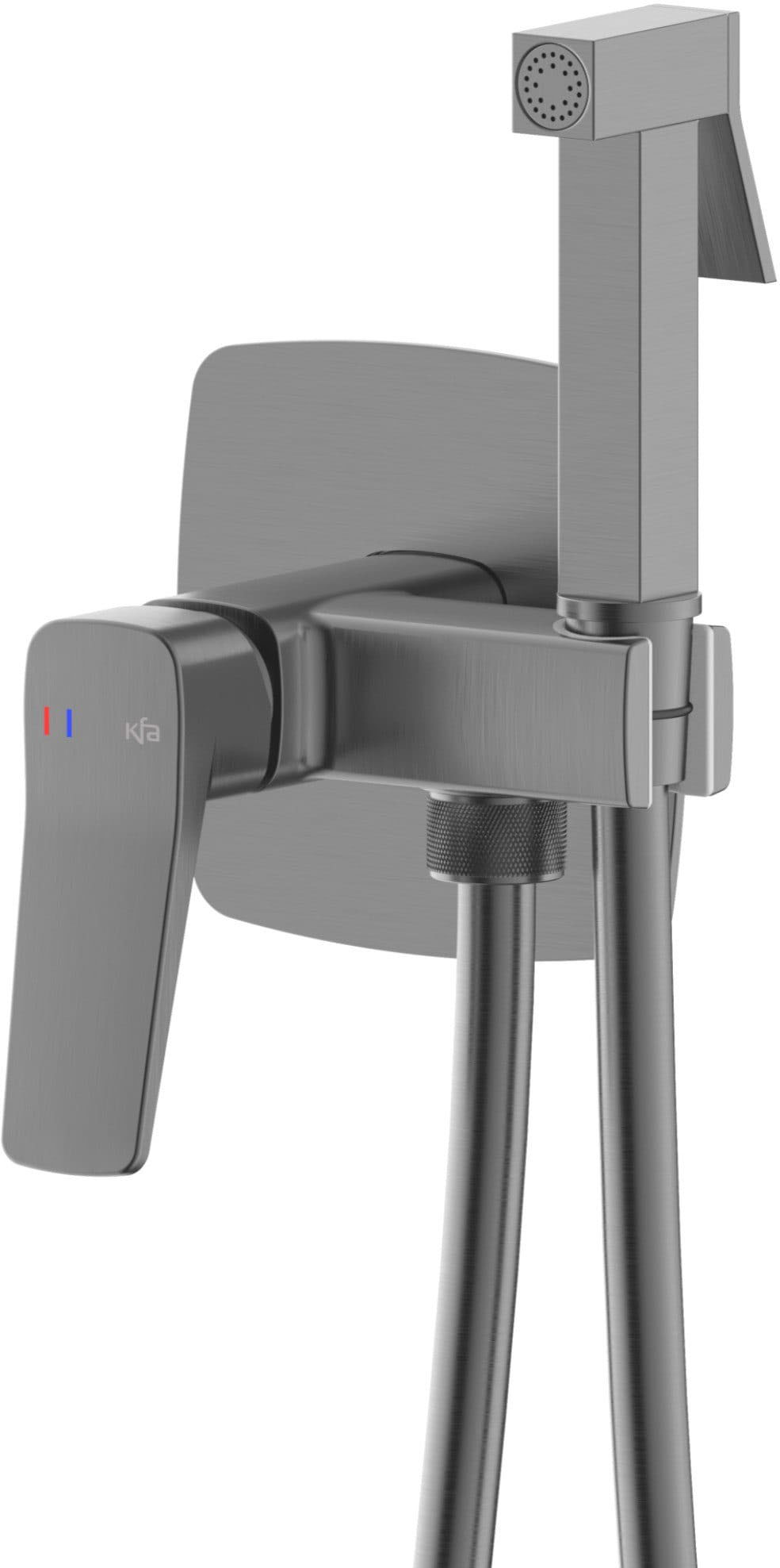 Смеситель для биде KFA Armatura Malaga PVD Gun Metal Grey 4529-512-61