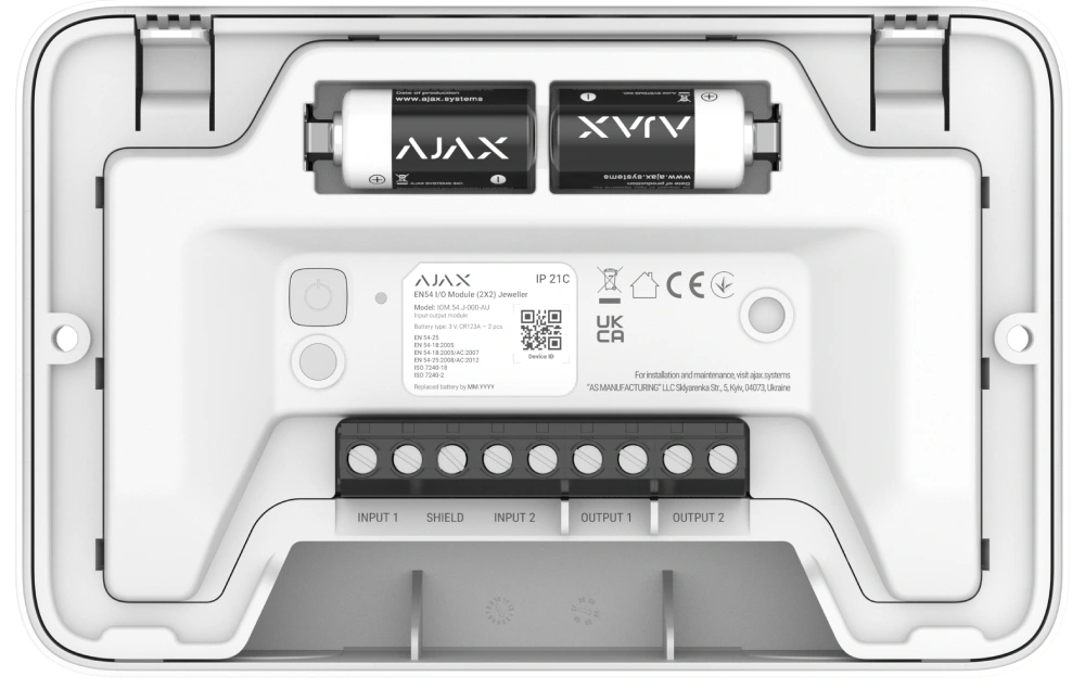 продаём Ajax EN54 I/O Module (2X2) Jeweller White (00124590) в Украине - фото 4