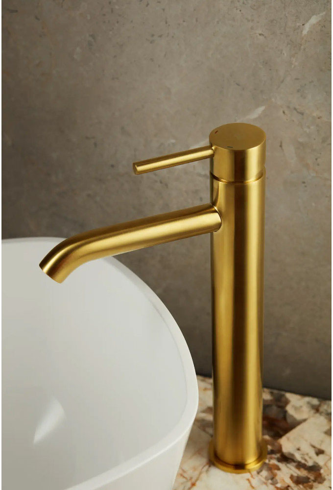 Смеситель для умывальника KFA Armatura Moza Gold 5032-612-31 цена 14844 грн - фотография 2