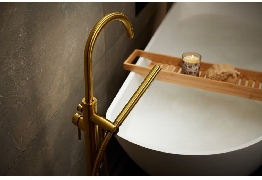 в продаже Смеситель для ванны KFA Armatura Moza Gold 5035-510-31 - фото 3
