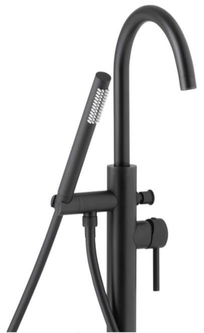 Смеситель для ванны KFA Armatura Moza Black 5035-510-81 цена 51042 грн - фотография 2