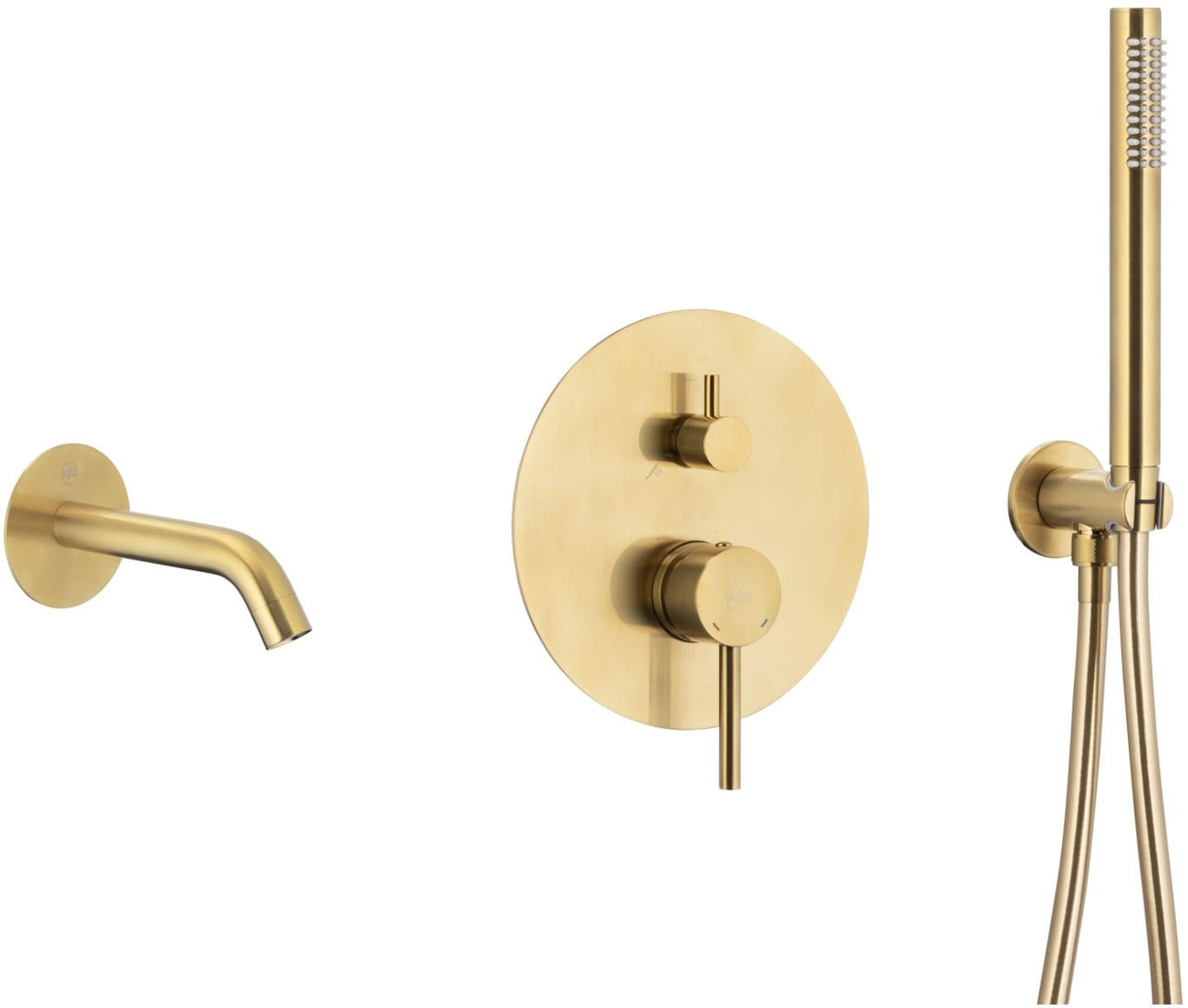 Смеситель для ванны KFA Armatura Moza Brushed Gold 5039-401-31