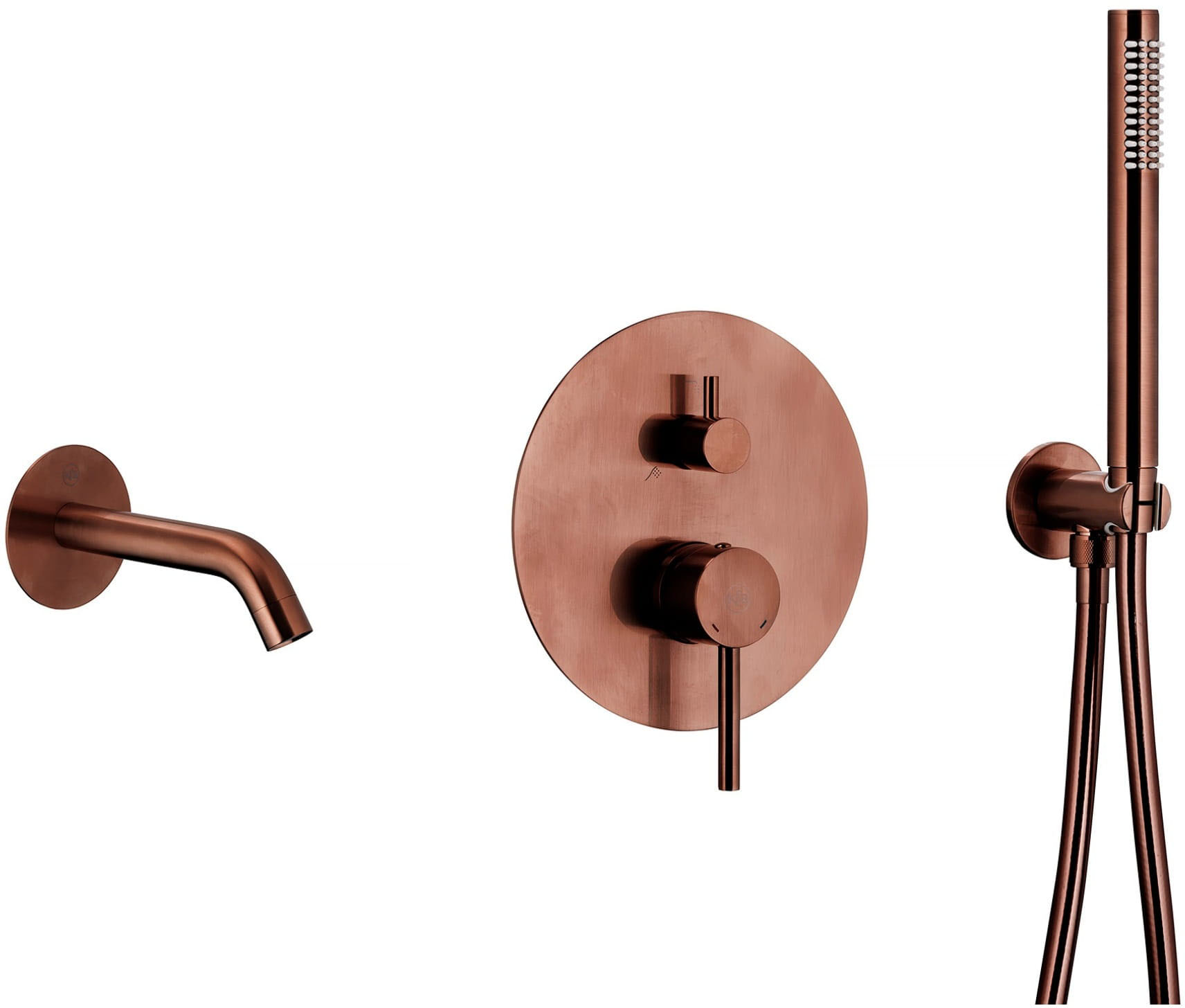 Смеситель для ванны KFA Armatura Moza Brushed Rose Gold 5039-401-34