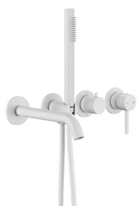 Смеситель для ванны KFA Armatura Moza White 5039-411-44