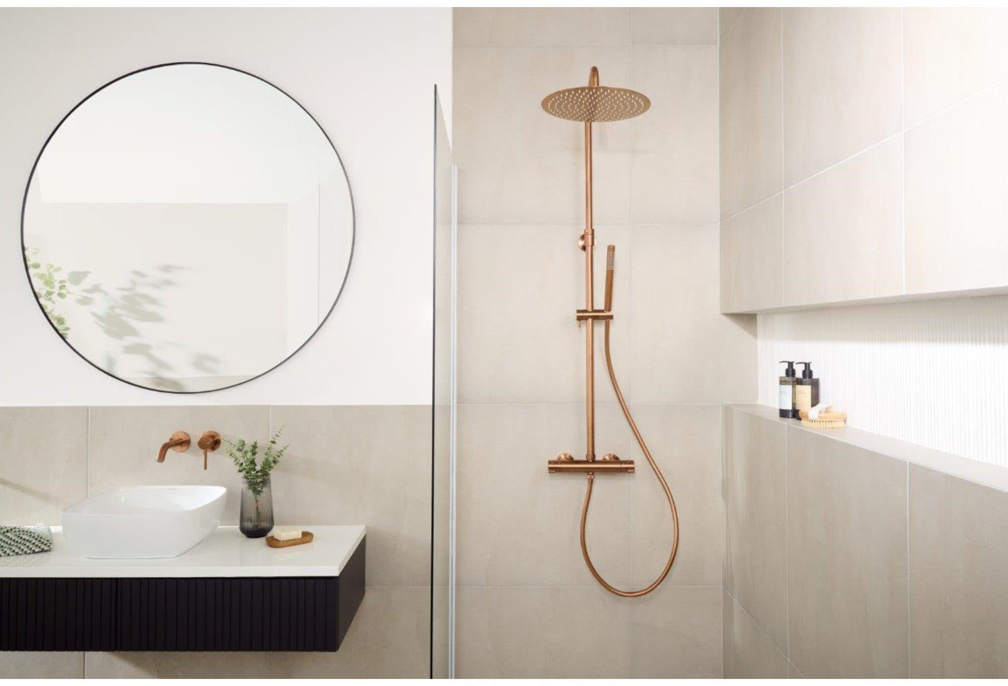 в продаже Душевая система KFA Armatura Moza Brushed Rose Gold 5736-920-34 - фото 3