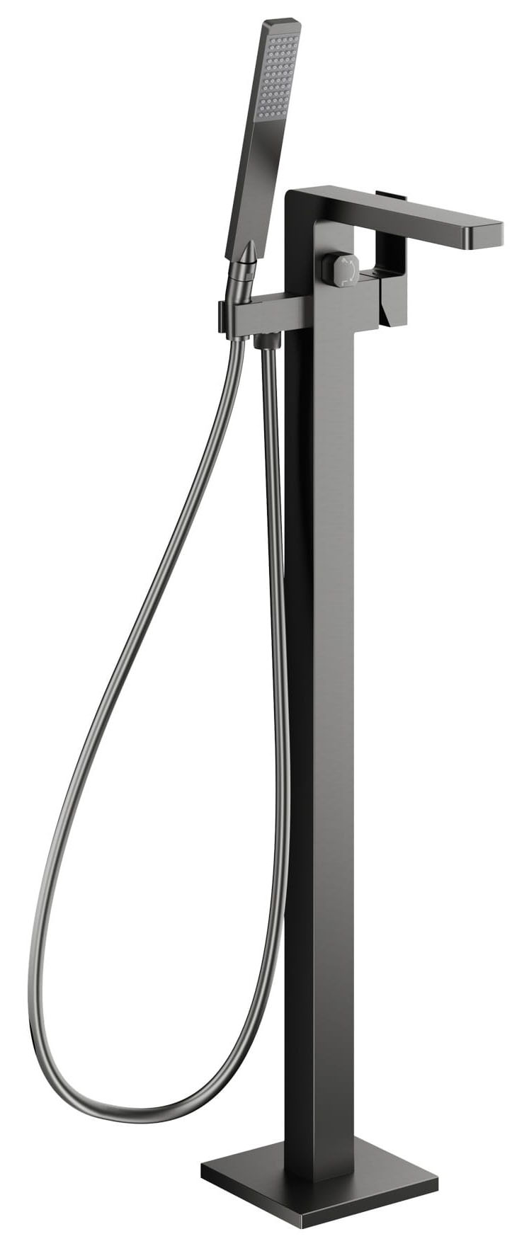 Смеситель для ванны KFA Armatura Logon PVD Brushed Gum Metal 5135-510-61