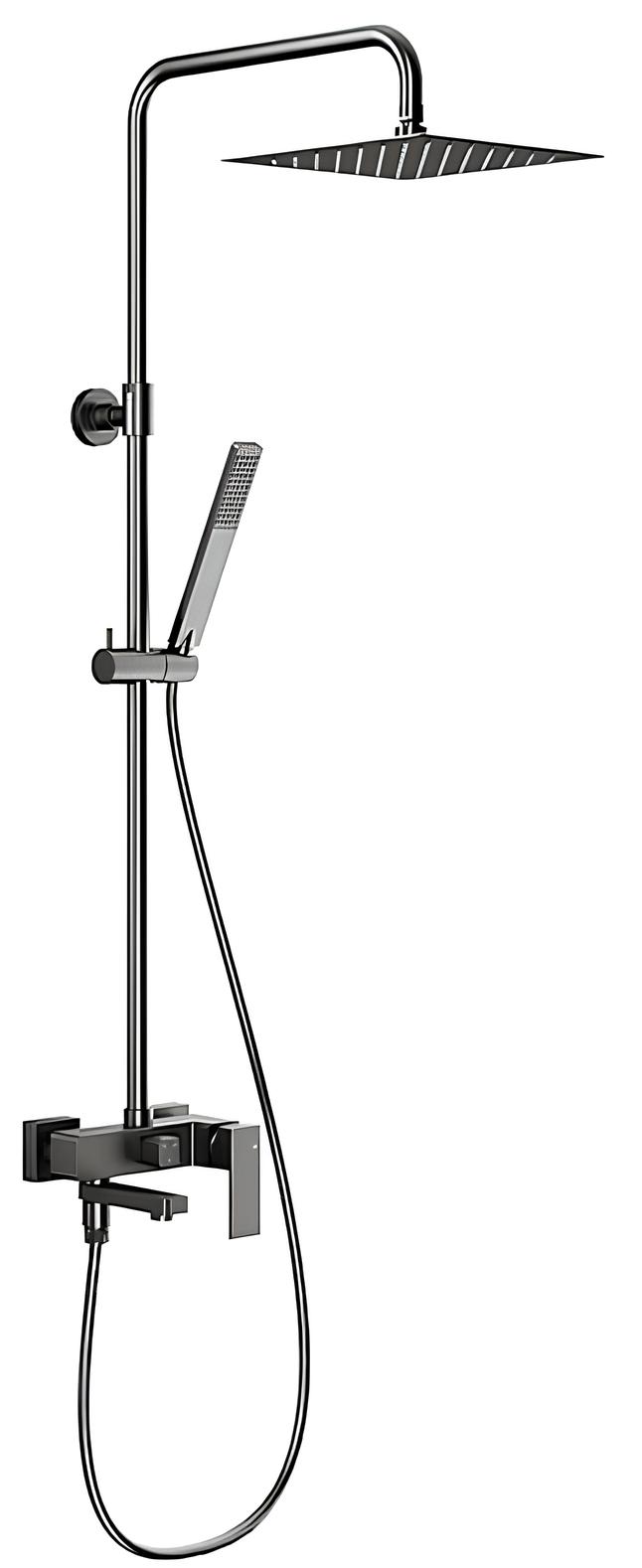 Душевая система KFA Armatura Logon PVD Brushed Gun Metal 5136-925-61