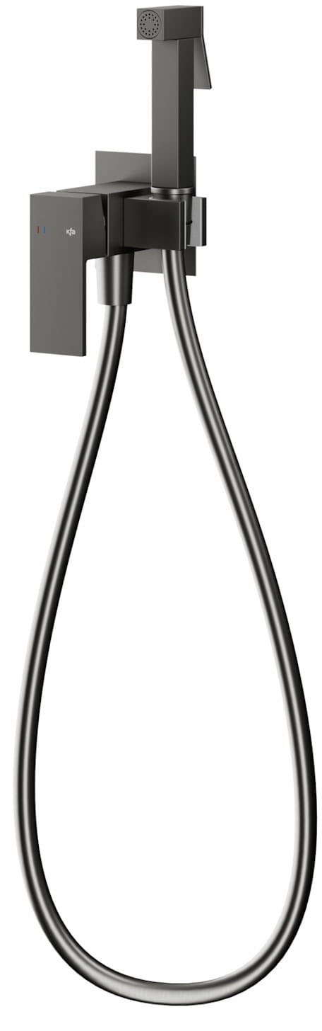 Смеситель для биде KFA Armatura Logon PVD Gun Metal Grey 5139-512-61