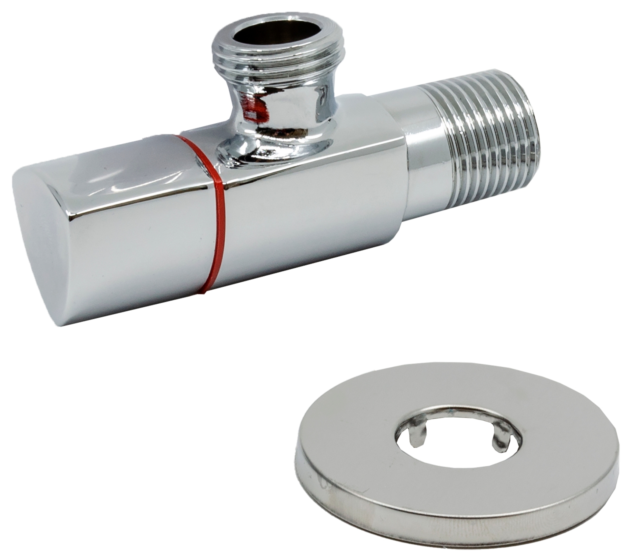 Кран Schlosser DN15 1/2"x 3/8", хром (606000019LM) в интернет-магазине, главное фото