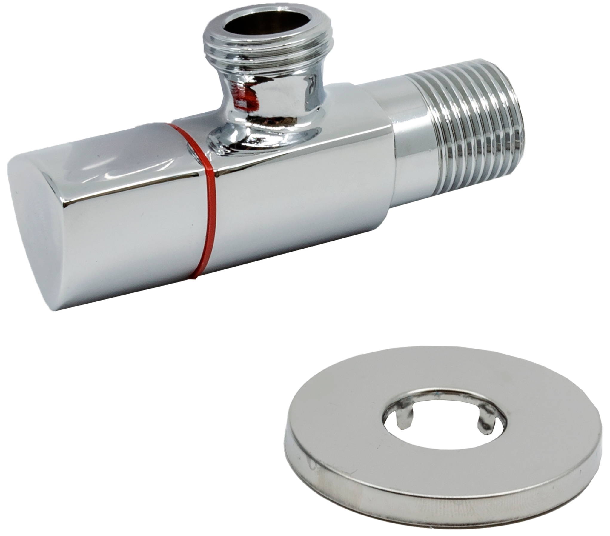 Угловой кран Schlosser DN15 1/2"x3/4", хром (606000092LM) в интернет-магазине, главное фото