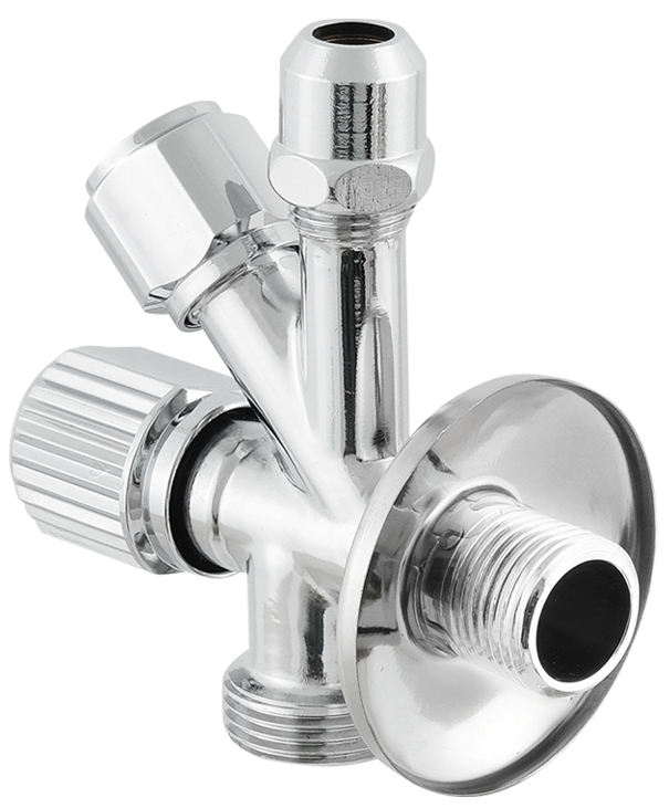 в продаже Кран вентильний Raftec Silver 1/2"x3/8"x3/4" (VYU0100502) - фото 3