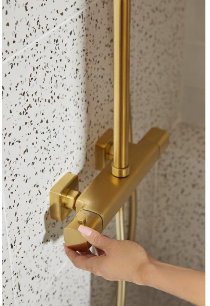 Душевая система KFA Armatura Malaga PVD Brushed Light Gold 5756-910-31 отзывы - изображения 5