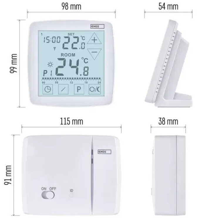 Emos P56A11 Габаритные размеры
