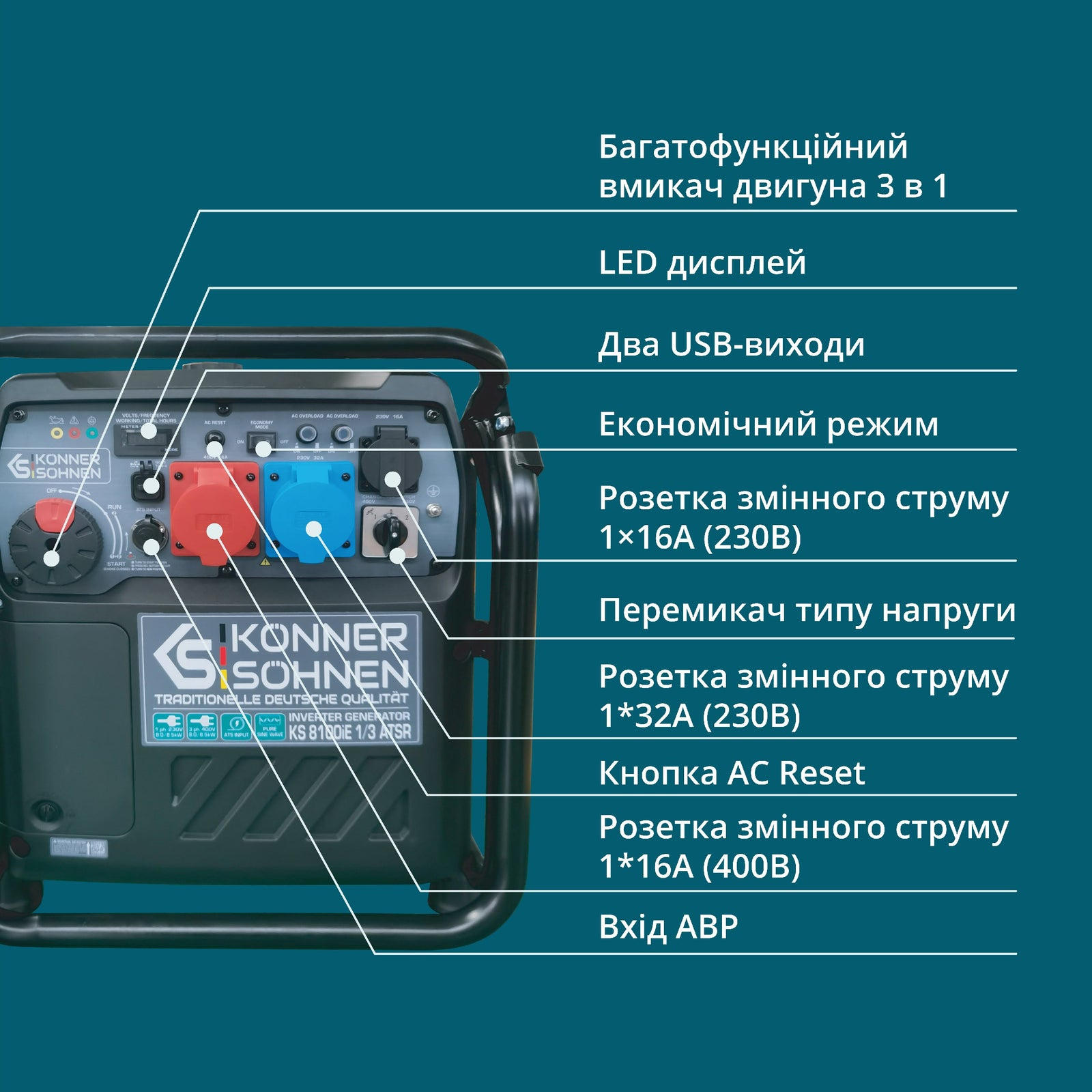 Konner&Sohnen KS 8100iE 1/3 ATSR в магазине в Киеве - фото 10
