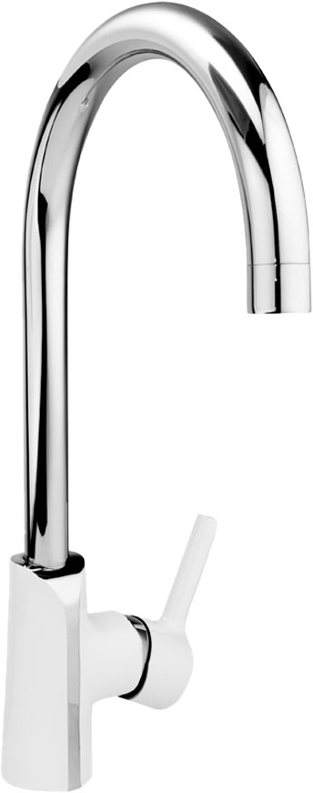 Смеситель для кухни KFA Armatura Angelit White/Chrome 6713-915-40