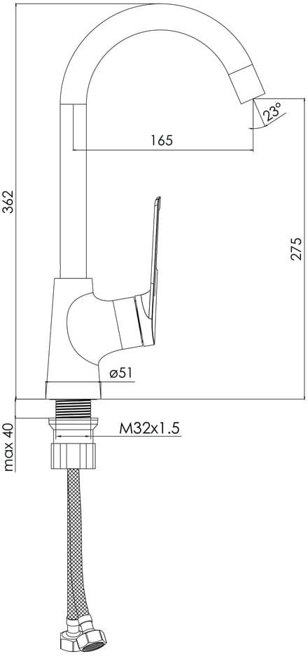 Imprese Elio f03407701AA Габаритные размеры