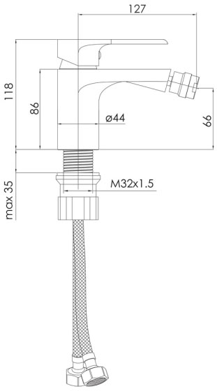 Imprese Aria f03107510AA Габаритные размеры