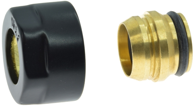 Різьбове з'єднання Schlosser CU GW 3/4x15x1 чорний мат. (602500001.RAL90051)