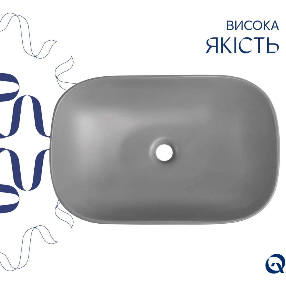 в продаже Раковина Q-Tap Robin Stone grey (QTROB188SG49786) - фото 3