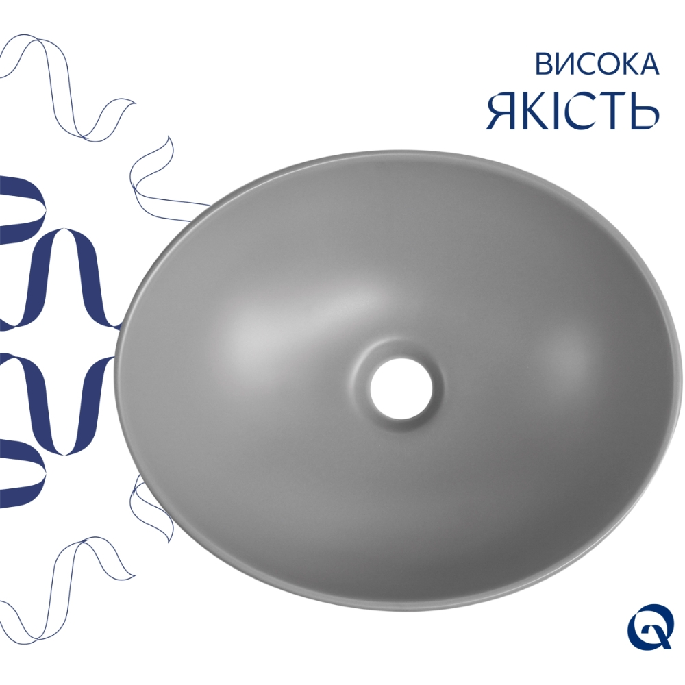 в продаже Раковина Q-Tap Dove Stone grey (QTDOV188SG49783) - фото 3