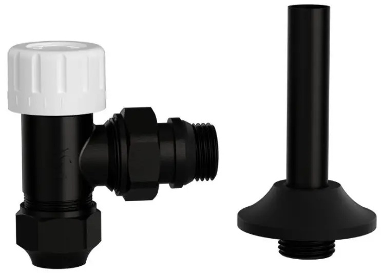 Термостатический клапан ASG-Plast Smart Black 1/2", угловой (6557973)