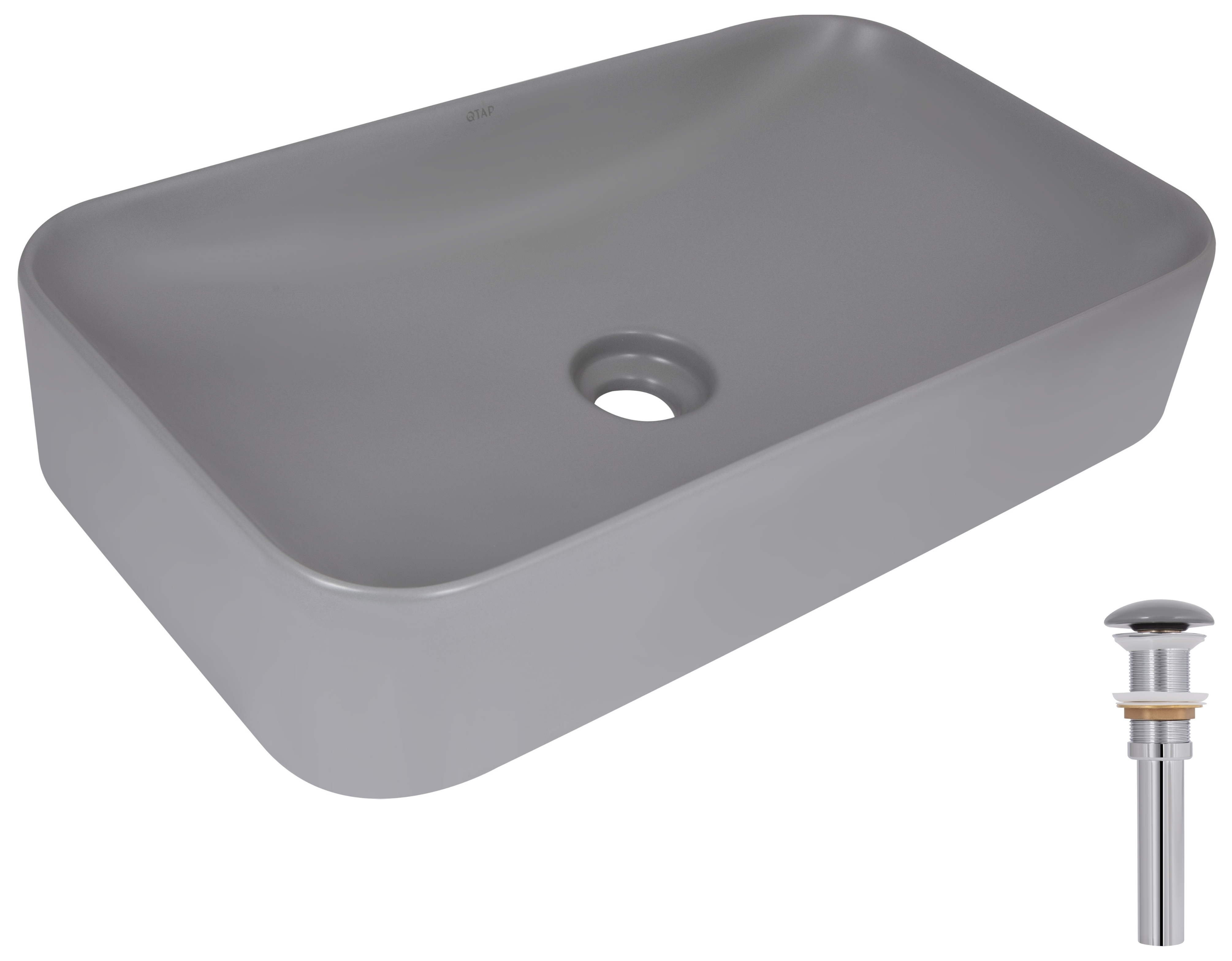 Раковина Q-Tap Tern Stone grey (QTTER188SG49789)