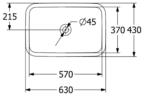 Villeroy&Boch Architectura (5A776001) Габаритні розміри