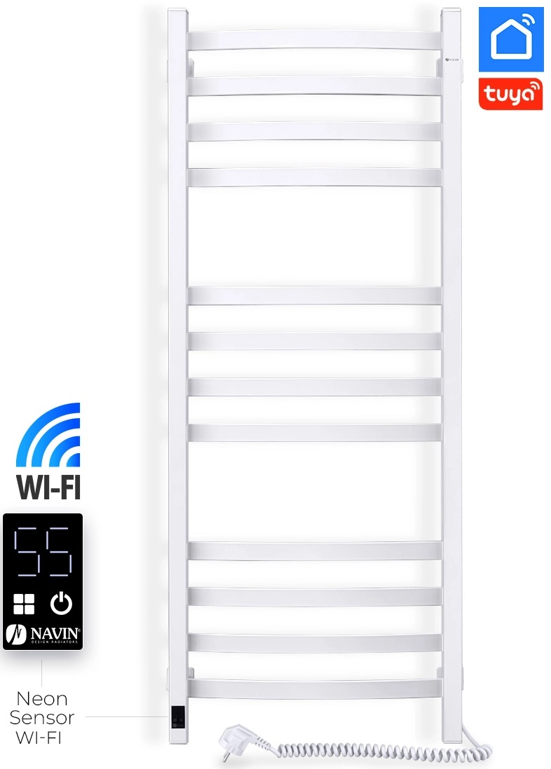 Полотенцесушитель Navin Avalon 480x1200 Sensor с Wi-Fi (12-103055-4812) отзывы - изображения 5