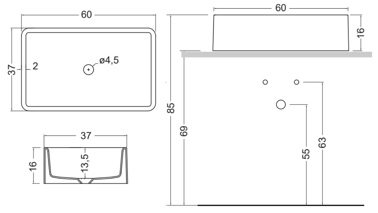 Nic Design Semplice (001383003) Габаритні розміри