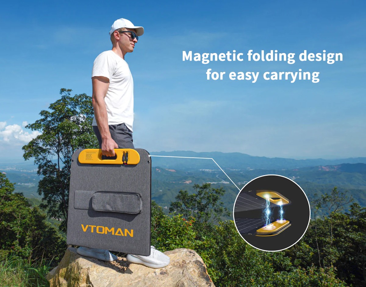 Портативная солнечная батарея Vtoman 110W (VS110) обзор - фото 8