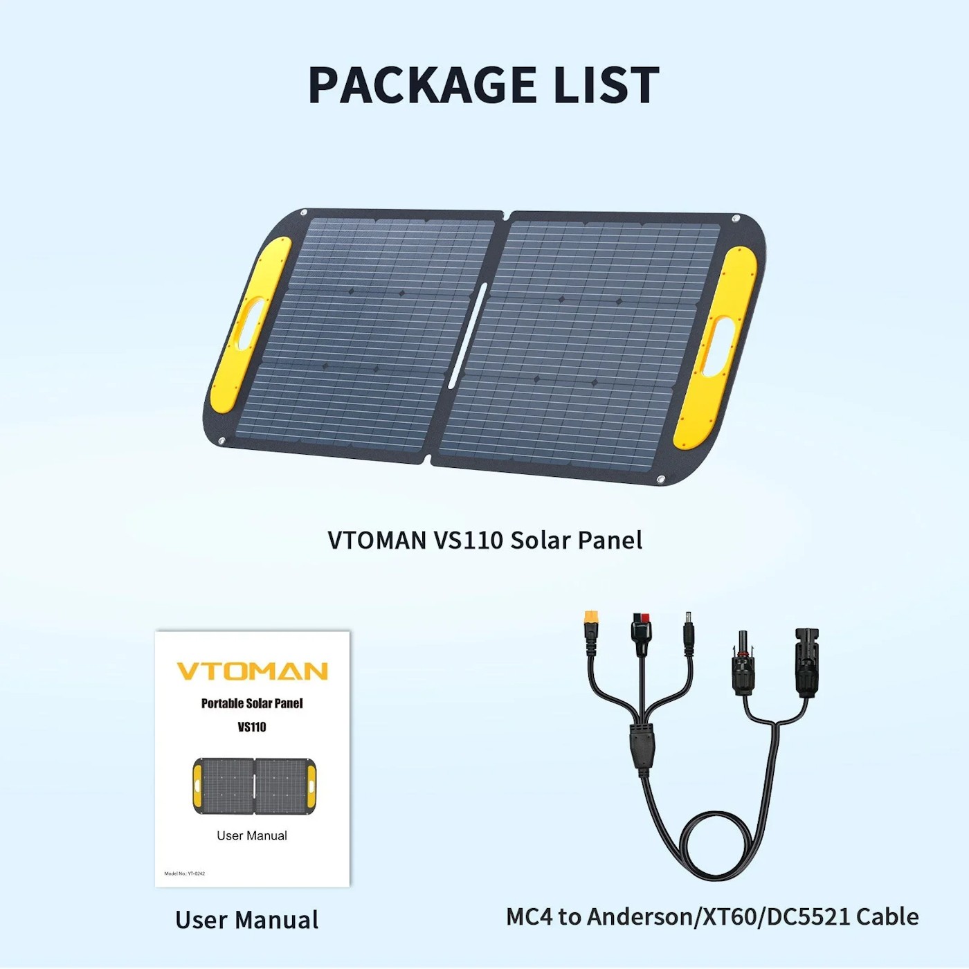 Портативная солнечная батарея Vtoman 110W (VS110) внешний вид - фото 9