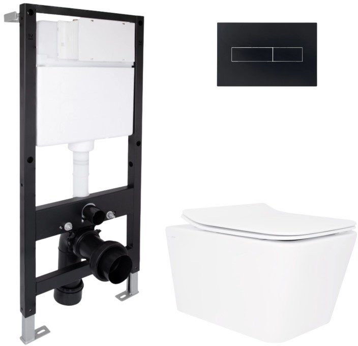 Комплект инсталляции Q-Tap Crow Rimless QT05335170W51626