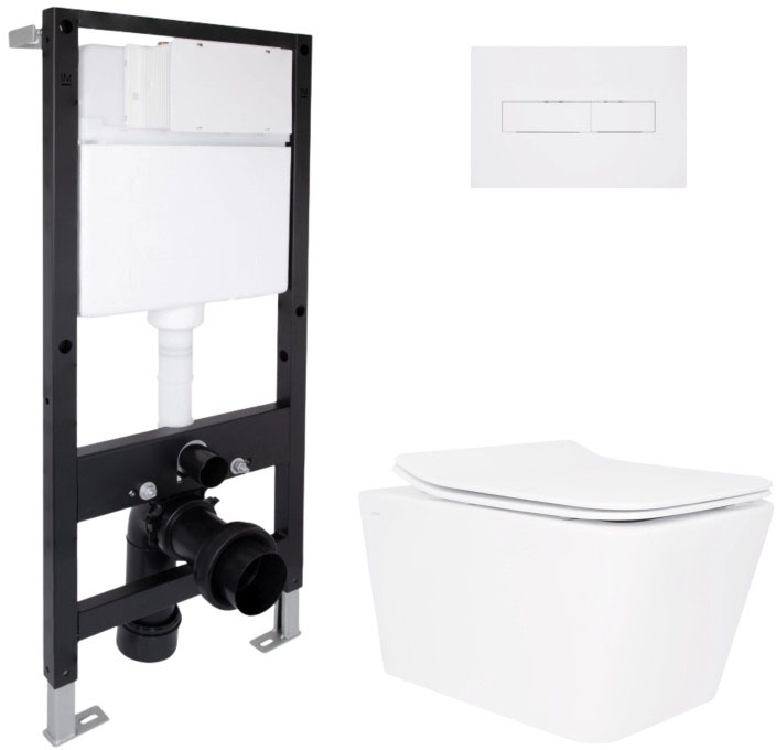 Комплект инсталляции Q-Tap Crow Rimless QT05335170W51625