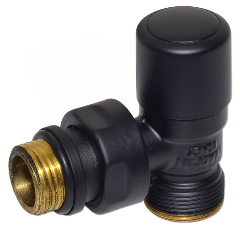 Кран відсікаючий Carlo Poletti First 1/2" x 24-19, Black Matte (V140211EFS9005O)