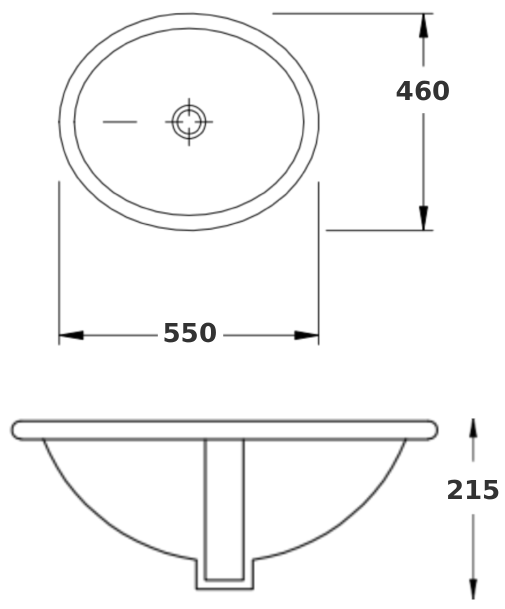 Villeroy&Boch Twist (5A101901) Габаритні розміри