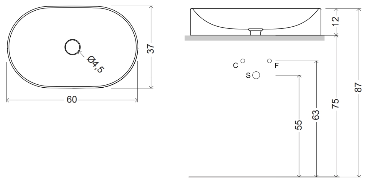 Nic Design Pin (001713001) Габаритні розміри