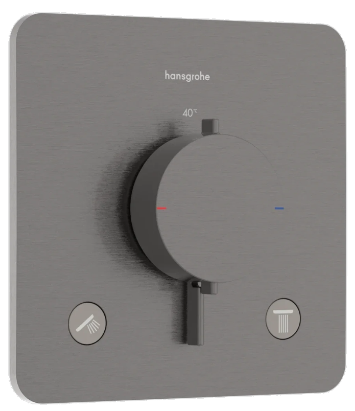 Смеситель с термостатом Hansgrohe Ecostat Comfort Q Black Chrome 33713340
