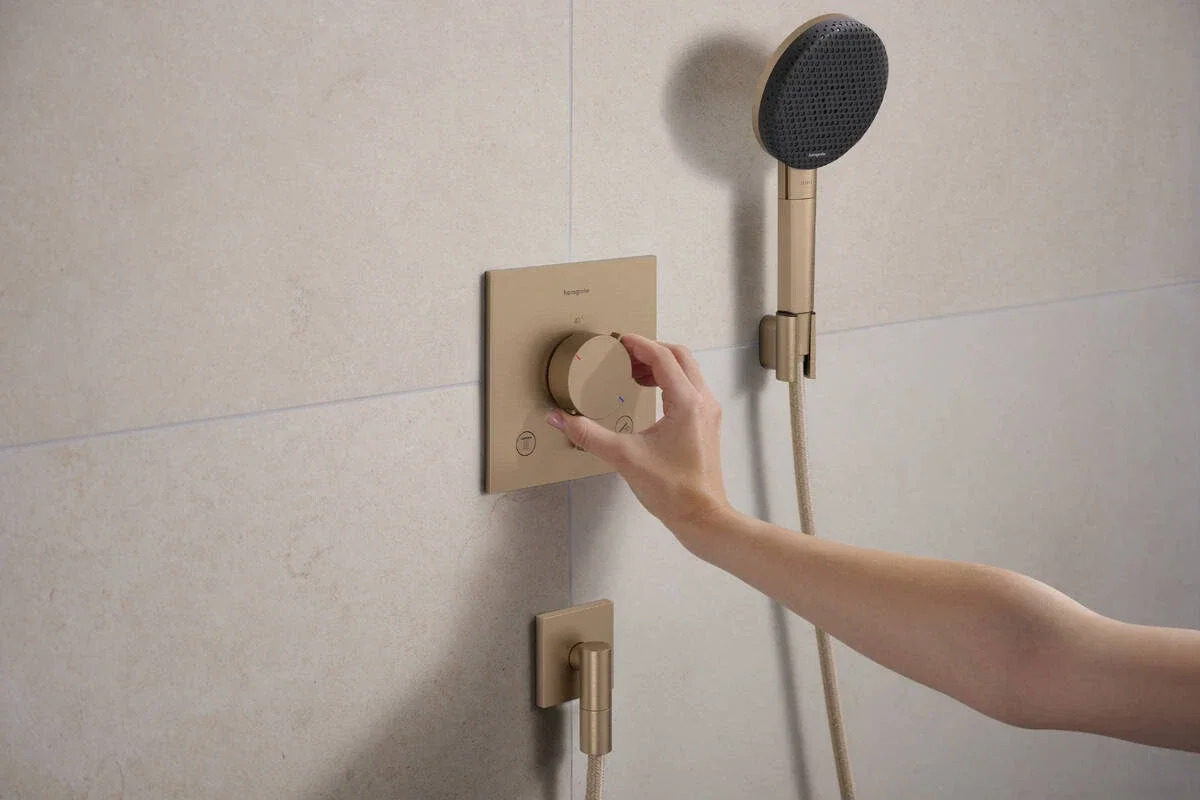 Смеситель с термостатом Hansgrohe Ecostat Comfort E Bronze 33711140 отзывы - изображения 5