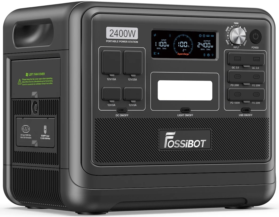 Портативна зарядна станція Fossibot F2400, 2400Вт / 2048Вт*год ціна 0 грн - фотографія 2