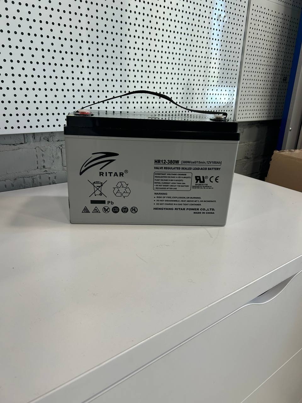 Акумуляторна батарея Ritar HR12380W, Gray Case, 12V 100Ah Уцінка ціна 5715 грн - фотографія 2