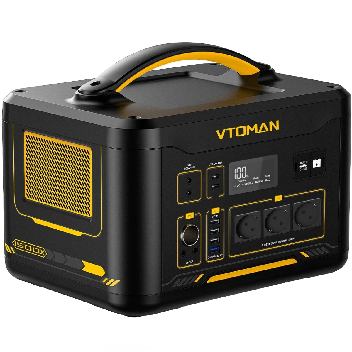 Портативная зарядная станция Vtoman Jump 1500X, 1500Вт / 828Вт*час цена 33499 грн - фотография 2