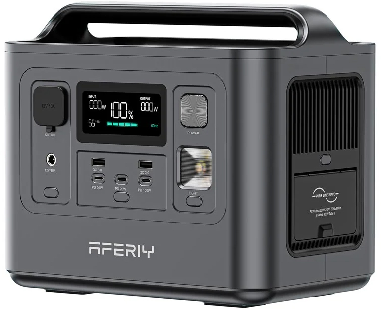 Портативная зарядная станция Aferiy AF-P010, 800Вт / 512Вт*час цена 20900 грн - фотография 2