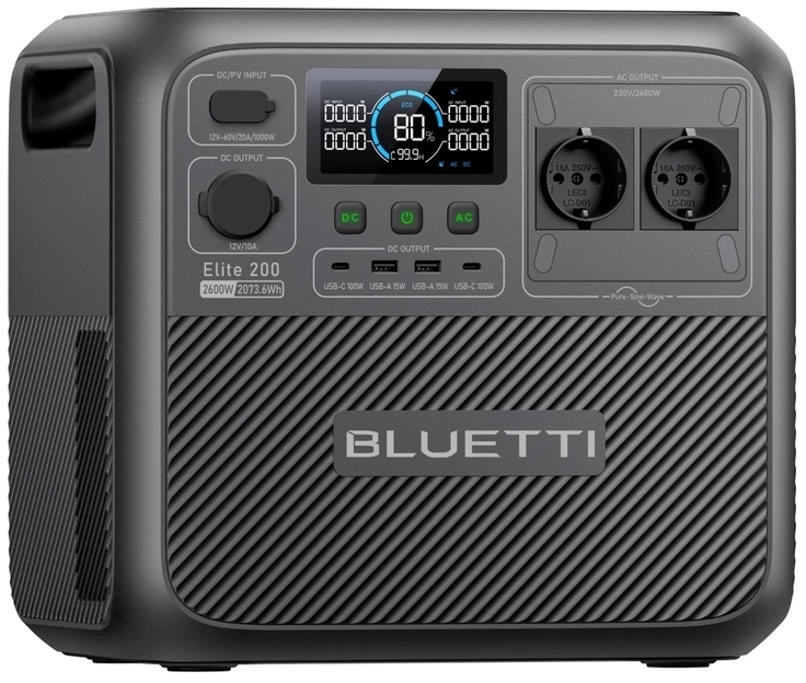 в продажу Портативна зарядна станція Bluetti Elite 200 V2, 2700Вт / 2073Вт*год (EL200V2) - фото 3