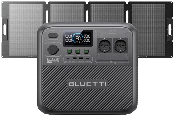 Портативна зарядна станція Bluetti Elite 200 V2, 2700Вт / 2073Вт*год (EL200V2) огляд - фото 8