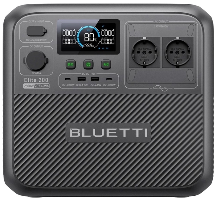 Портативная зарядная станция Bluetti Elite 200 V2, 2700Вт / 2073Вт*час (EL200V2)
