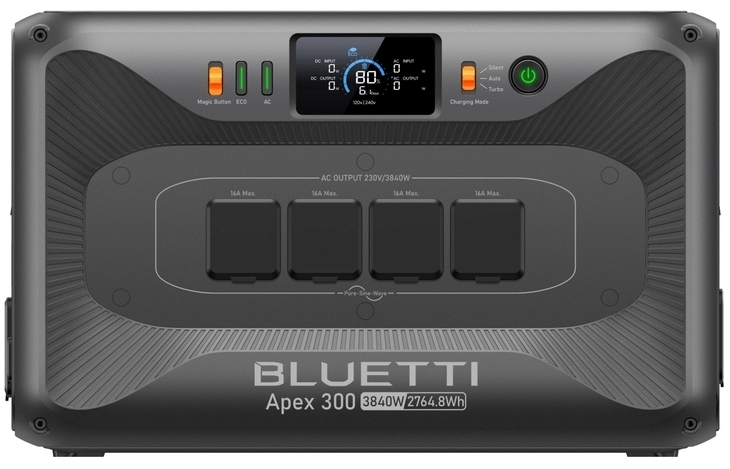 Портативная зарядная станция Bluetti Apex 300 3840Вт / 2764.8Вт*час (APEX300)