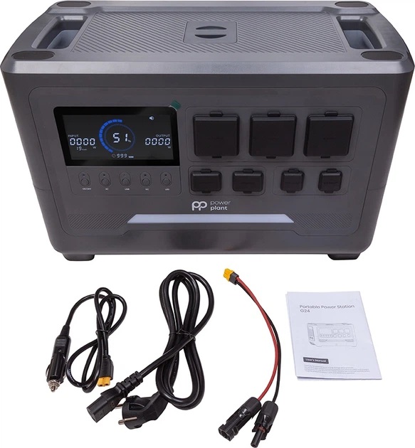 Портативна зарядна станція PowerPlant G24 Pro, 2400Вт / 2048Вт*год (PB931545) огляд - фото 8